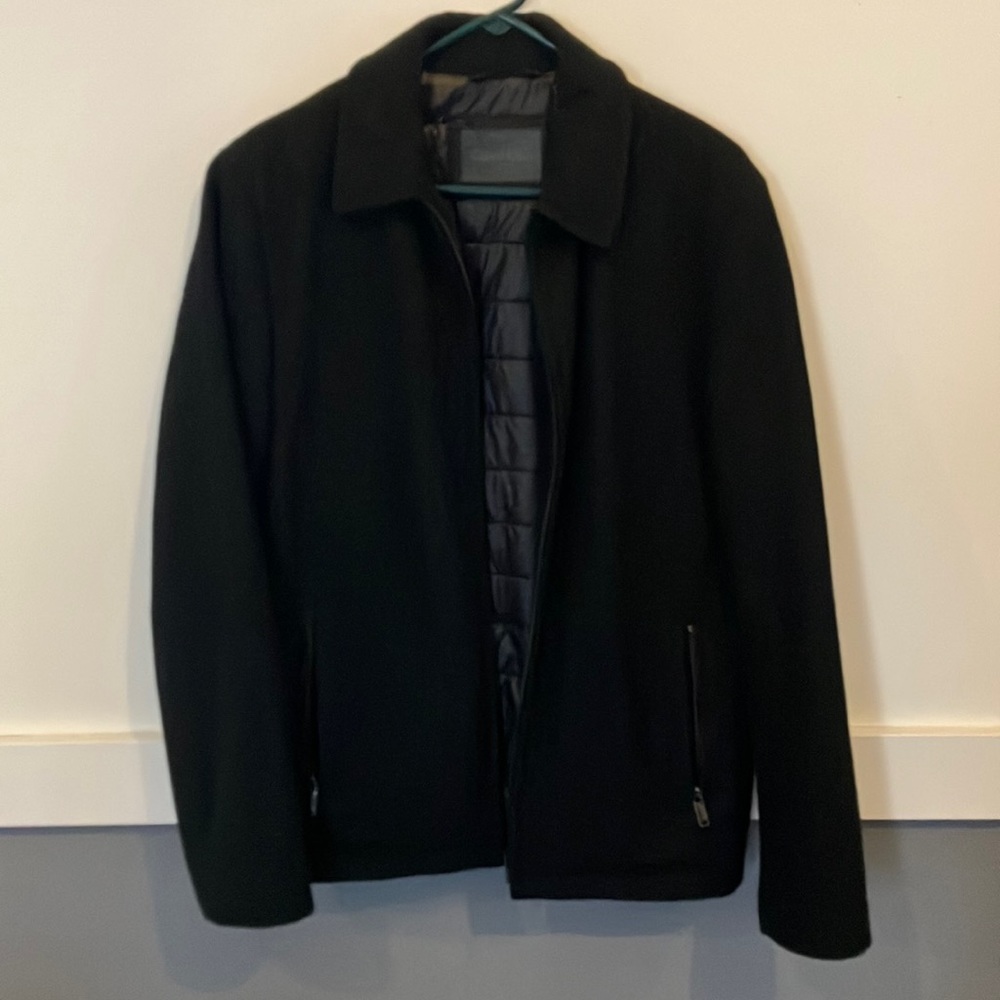 Calvin Klein Men’s S Black Wool Coat